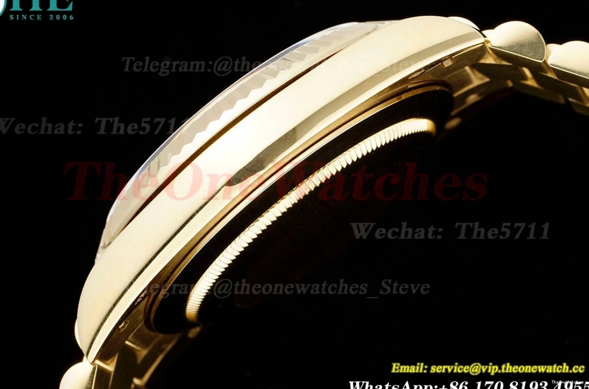 JDF (Gain Black 228238 YG DayDate VR3255 Dial V4 Textured 40mm YG Weight) 1204